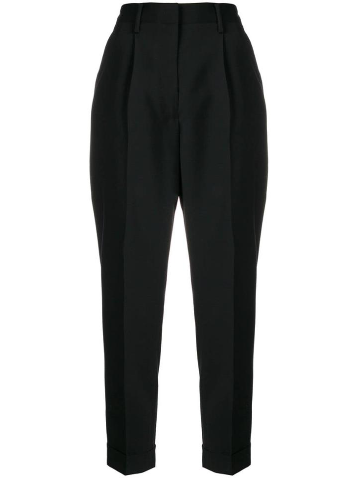 No21 High Rise Tapered Trousers - Black