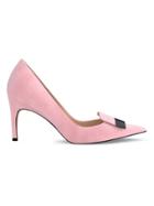 Sergio Rossi Logo Plaque Pumps - Pink & Purple