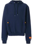 Heron Preston Oversized Logo Hoodie - Blue