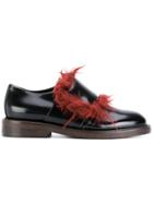 Marni Faux Fur Trim Shoes - Black