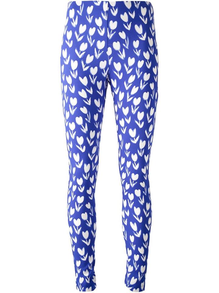 Emanuel Ungaro Flower Printed Leggings