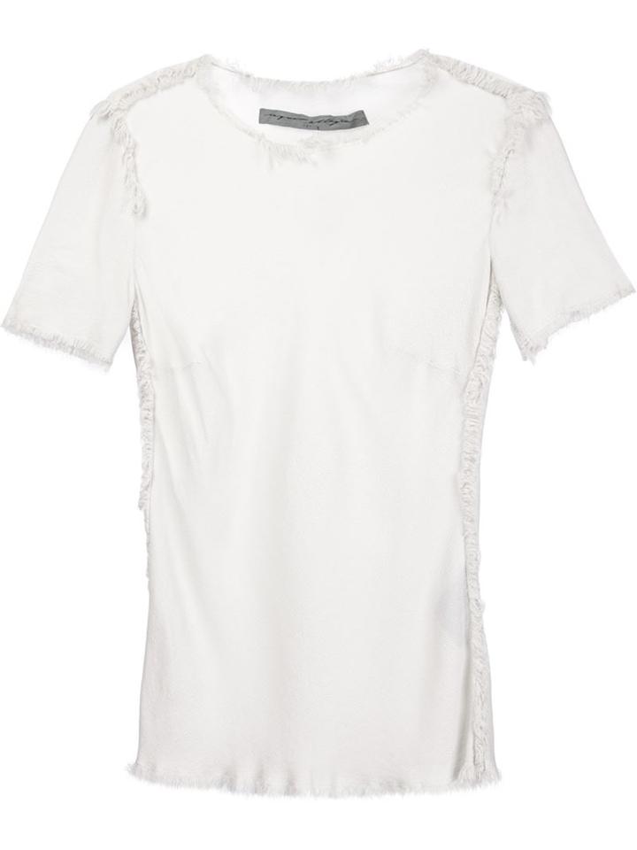 Raquel Allegra Raw-edge T-shirt