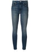 Mother The Looker Ankle Fray Jeans - Blue
