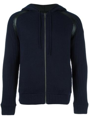 Bikkembergs Reversible Hooded Jacket, Men's, Size: Xl, Blue, Polyester/acrylic/wool