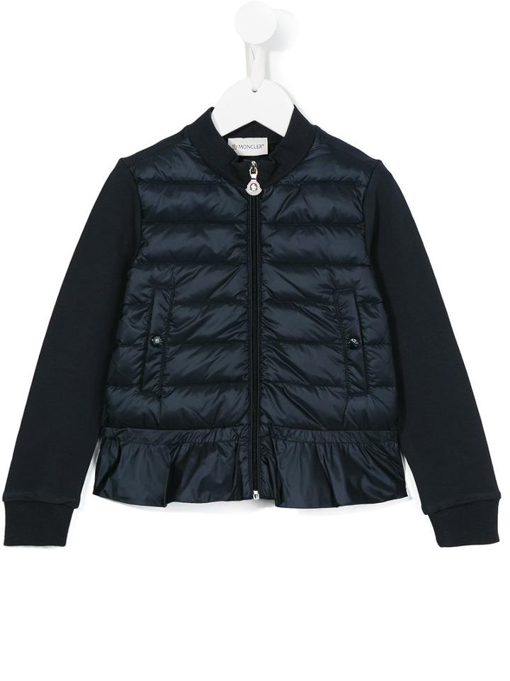 Moncler Kids Zip Up Padded Jacket, Size: 10 Yrs, Blue