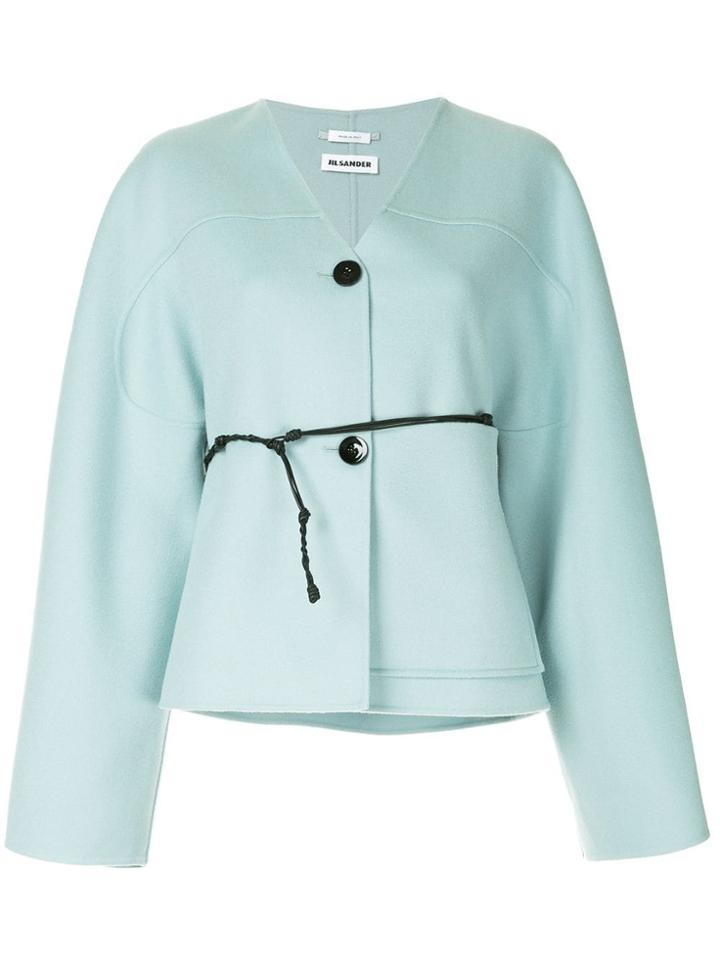 Jil Sander Cashmere Button Cardigan - Blue