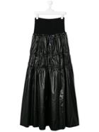 Diesel Kids Ruched Maxi Skirt - Black