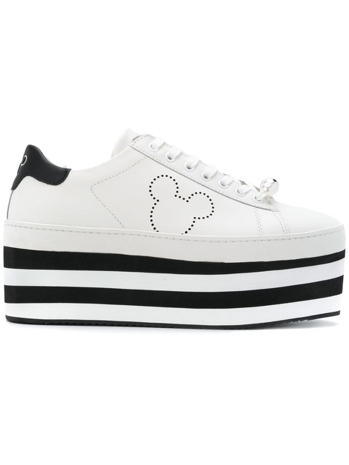 Moa Master Of Arts Mickey Mouse Design Sneakers - White