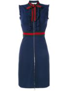 Gucci Sleeveless Ruffled Detailing Dress