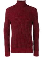 Theory Roll Neck Sweater - Red