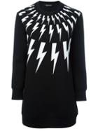 Neil Barrett - Printed T-shirt - Women - Cotton/polyurethane/spandex/elastane/viscose - M, Women's, Black, Cotton/polyurethane/spandex/elastane/viscose