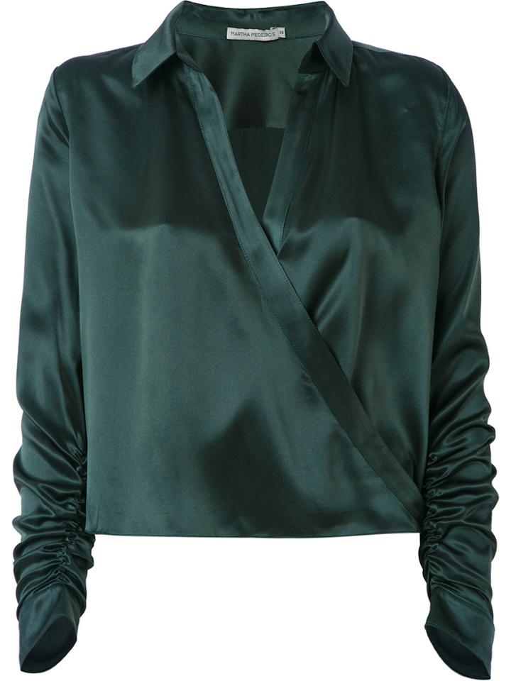 Martha Medeiros Wrap Andrea Shirt - Green