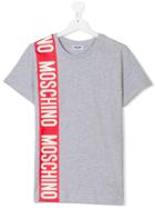Moschino Kids Logo Print T-shirt - Grey