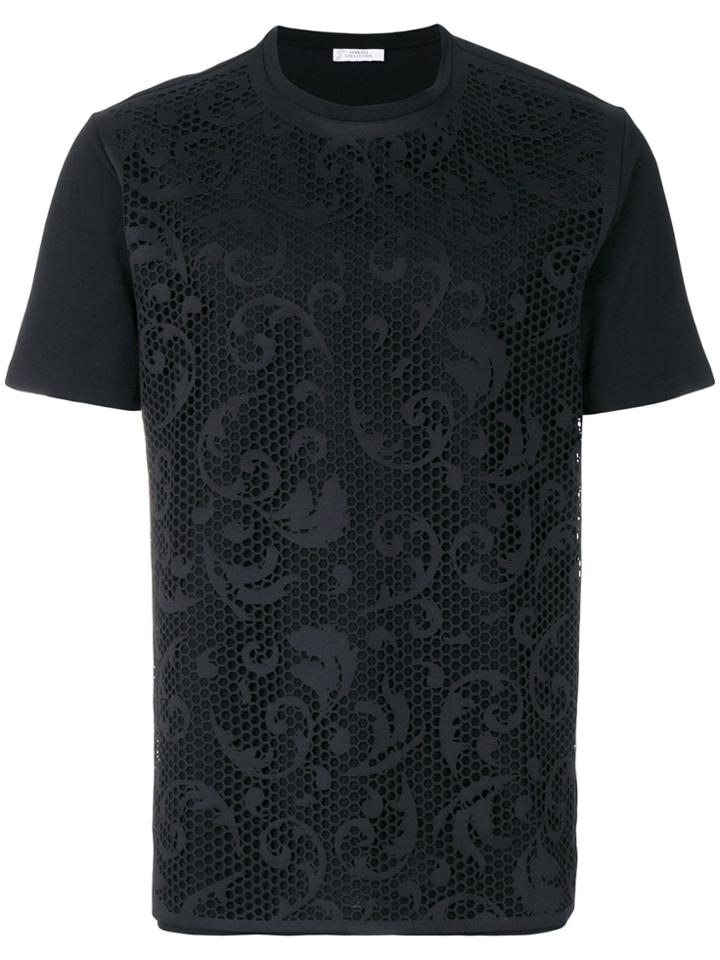 Versace Collection Laser Stencil T-shirt - Black