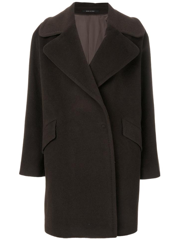 Tagliatore Single Breasted Coat - Brown