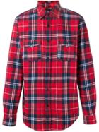 Les (art)ists Tartan 'pharrell 73' Shirt, Men's, Size: Large, Red, Cotton