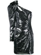 Dundas One-shoulder Sequin Mini Dress - Metallic