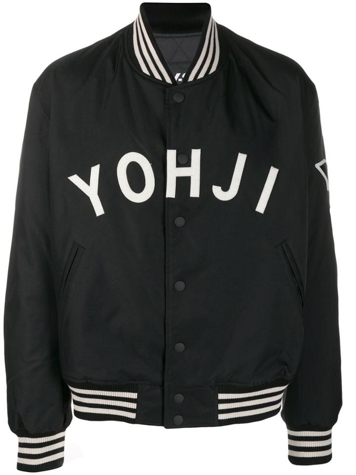 Y-3 Printed Logo Jacket - Black