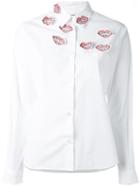 Jimi Roos 'kiss' Applique Shirt
