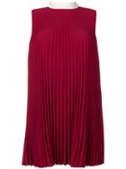 Red Valentino Pleated Shift Dress