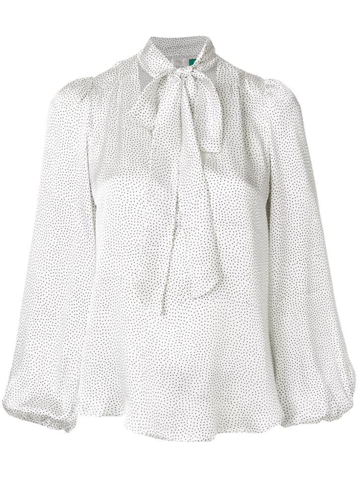 Rixo London Pussy-bow Blouse - White
