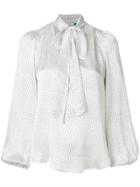 Rixo London Pussy-bow Blouse - White