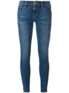 Frame Denim Skinny Jeans, Women's, Size: 24, Blue, Cotton/tencel/polyester/spandex/elastane