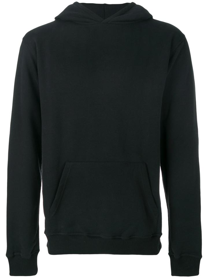 Intoxicated Skull-embroidered Hoodie - Black