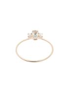 Natalie Marie 9kt Yellow Gold Oval Trio Green Amethyst And Pearl Ring