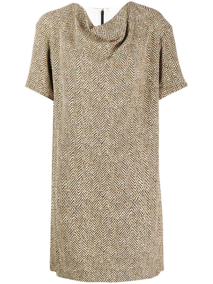 Chloé Printed Shift Dress - Neutrals