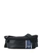 Prada Stripe Belt Bag - Black