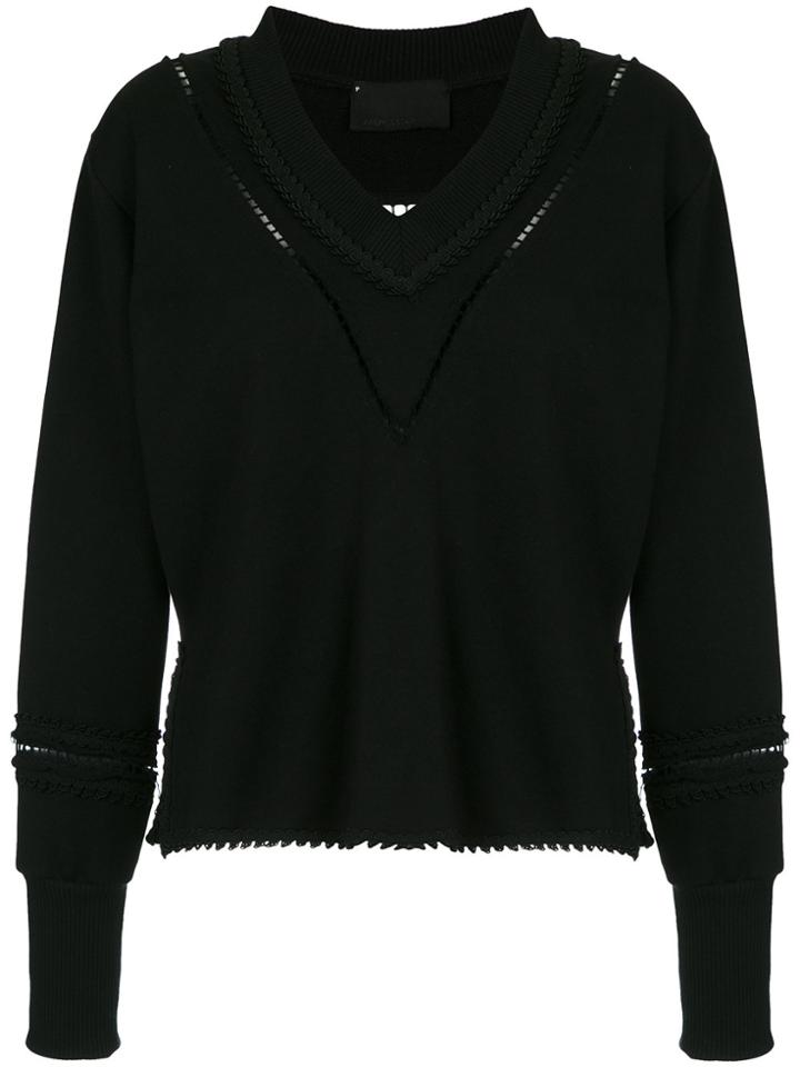 Andrea Bogosian Cut Out Details Sweatshirt - Black