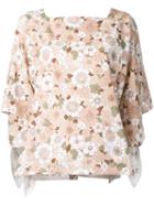 Chloé - Floral Print Shirt - Women - Cotton - 40, Women's, Nude/neutrals, Cotton