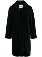 Stand Camille Faux-shearling Coat - Black