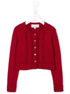Simonetta Cable Knit Cardigan, Girl's, Size: 6 Yrs, Red