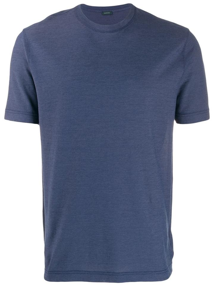 Zanone Crewneck T-shirt - Blue