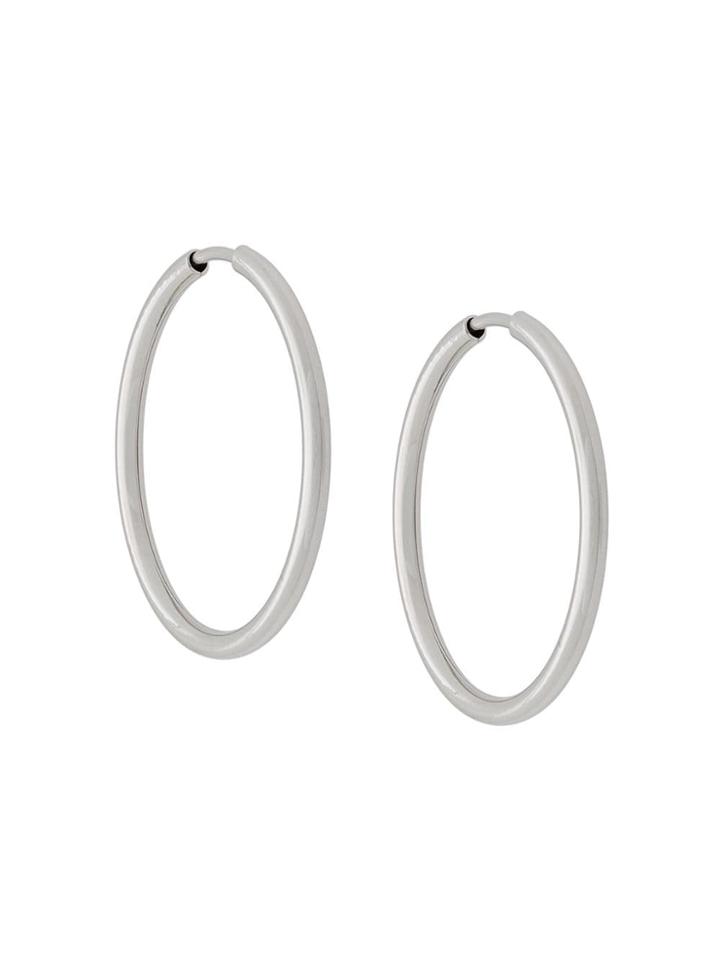 Maria Black Senorita 25 Hoops - Silver