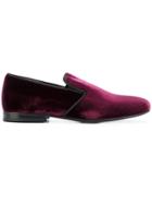 Lanvin Velvet Loafers - Pink & Purple