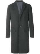 Officine Generale Single-breasted Buttoned Coat - Grey