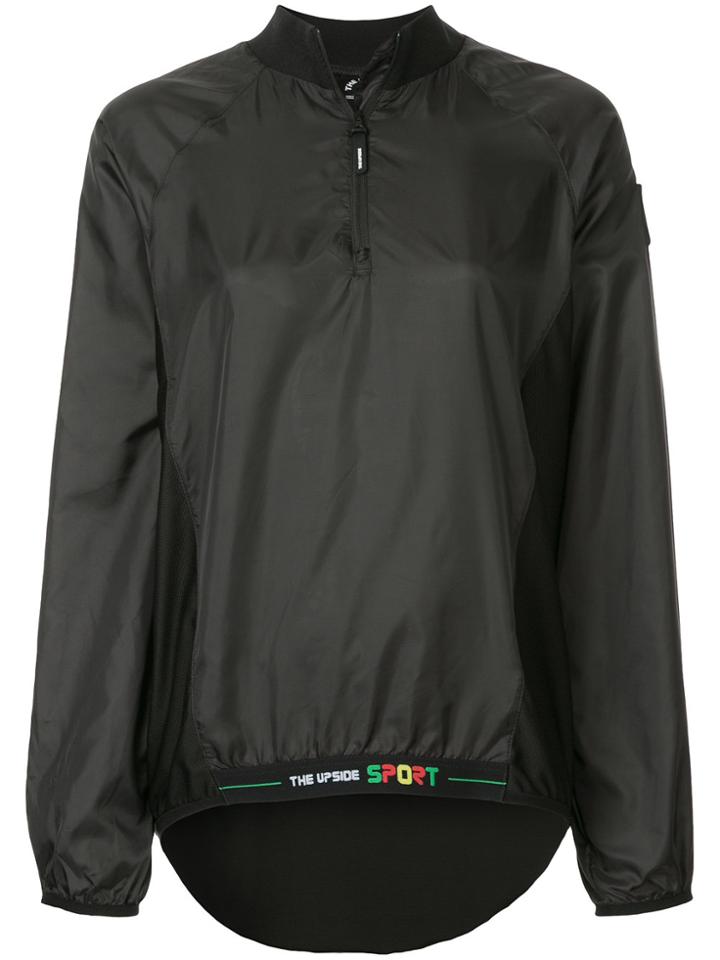 The Upside Zipped Neck Jacket - Black