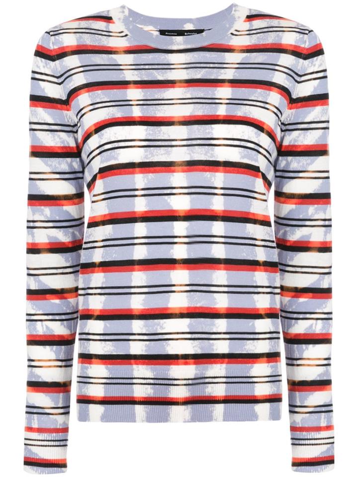 Proenza Schouler Tie Dye Striped Knit Top - Pink