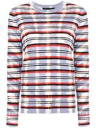 Proenza Schouler Tie Dye Striped Knit Top - Pink