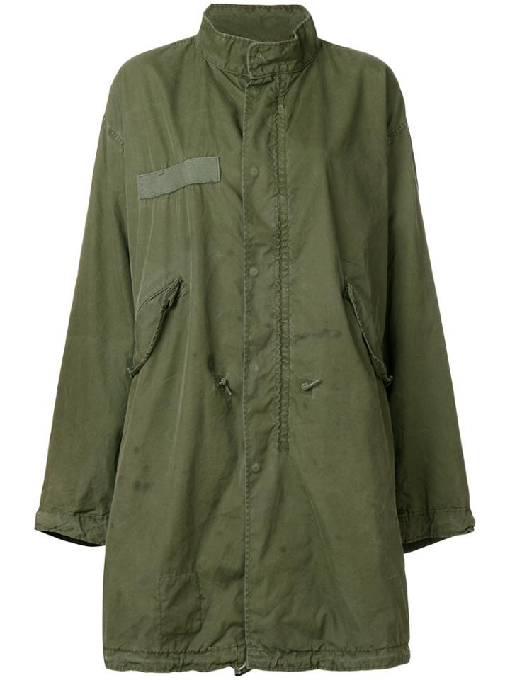 R13 Oversized Long-line Jacket - Green