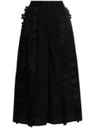 Paskal Cropped Wide-leg Culottes - Black
