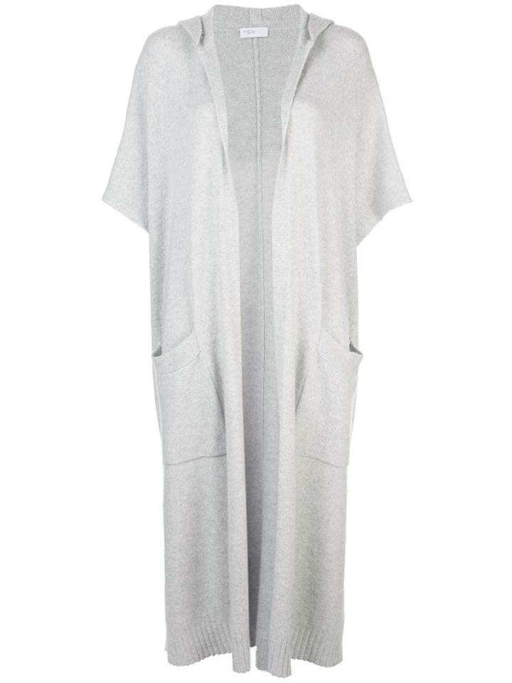 Rosetta Getty Hooded Cape Cardigan - Grey