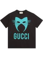 Gucci T-shirt Gucci Manifesto Oversize, Esclusiva Online - Black