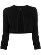 Antonino Valenti Long Sleeve Cropped Cardigan - Black