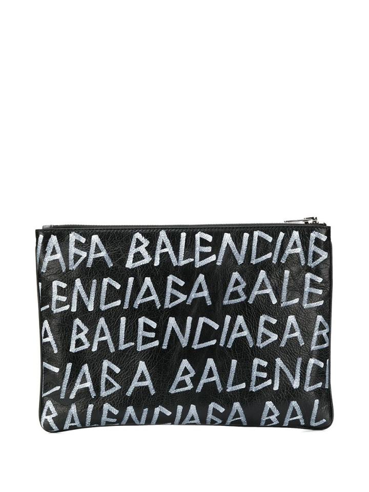 Balenciaga Carry Clip M Clutch - Black