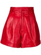 Manokhi High-waisted Shorts - Red