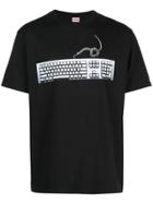 Supreme Keyboard Print T-shirt - Black